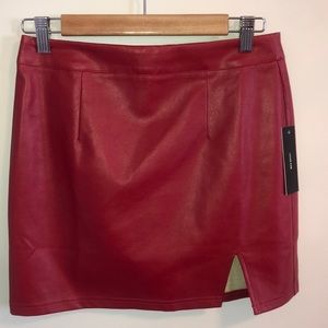 LULUS Vegan Leather Skirt - Small - NEW W TAGS